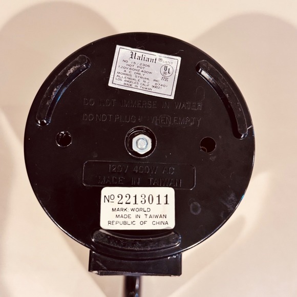 Vintage Valiant Yellow Hot Pot Electric No 2213011 No 15/2306 Retro Works EUC - Picture 4 of 9